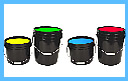 5 Gallon Buckets of Paint for UV glow Paint Parties
